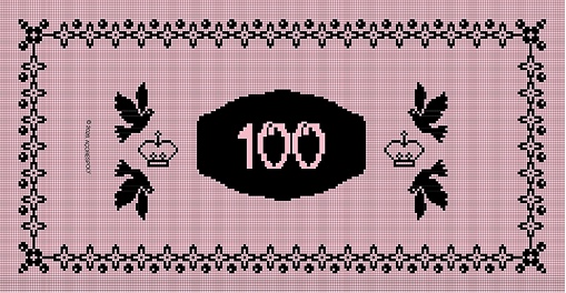 Nota de 100 escudos com pombas e coroa do Espírito Santo
